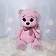 Мягкая игрушка мишка, Розовый мишка. Мягкие игрушки. Toys-by-panda. Ярмарка Мастеров.  Фото №9