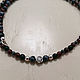 Beads Obsidian Garnet 925 sterling Silver. Necklace. Viktoriya (beads-gems). Online shopping on My Livemaster.  Фото №2