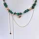 Колье “Malachite”. Колье. Só. Интернет-магазин Ярмарка Мастеров.  Фото №2