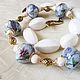 Beads Shell Kakkols Four-sided 27h15mm. Beads1. - Olga - Mari Ell Design. My Livemaster. Фото №5