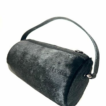Сумки ручной работы. Ярмарка Мастеров - ручная работа Сумка-бочонок Mini Black. Handmade.
