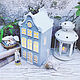 White.  Lamp-house light grey with a white roof. Night light, Nightlights, Rostov-on-Don,  Фото №1