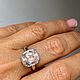 17. Кольцо с натуральным морганитом 4.80  ct. Кольца. Елена. Ярмарка Мастеров.  Фото №7