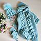 Knitted children's jumpsuit mint color, Overall for children, Kirov,  Фото №1