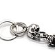 Брелок из серебра Two Skulls AZBl-011. Брелок. Blacksilver. Ярмарка Мастеров.  Фото №4