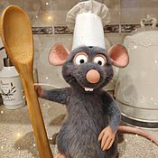 Куклы и игрушки handmade. Livemaster - original item Rat Remy felted wool. The toy is made of wool. Ratatouille. Handmade.