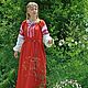 Russian linen dress Alyonushka, in the Slavic style, Folk dresses, Anapa,  Фото №1