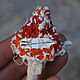 Textile brooch-mushroom Toadstool - Fly Agaric. Brooches. Heat hands (TeplOlino). My Livemaster. Фото №4