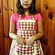 aprons: Children's linen apron for girls 7-10 years old. Aprons. silk fairy tale. Online shopping on My Livemaster.  Фото №2