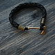 Leather bracelet with axe. Bead bracelet. MintTiger. Online shopping on My Livemaster.  Фото №2