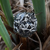 Украшения handmade. Livemaster - original item Silver bead "Forest prince". Handmade.