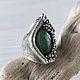 Шикарное кольцо с натуральным нефритом: серебро 925 пробы. Кольца. Shahinian Jewelry. Ярмарка Мастеров.  Фото №4
