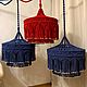 Люстра макраме с эл.частью Светильник макраме. Люстры. Елена Волкова (macrame_nvkz). Ярмарка Мастеров.  Фото №4