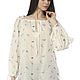 Blusa-túnica 'Hippie' de algodón blanco (art. 3621-1). Blouses. Eugenya Kapustyan Fashion Store (mjfashion). Интернет-магазин Ярмарка Мастеров.  Фото №2