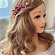 Гребень с камнями красно-рубиновый. Гребень. Анна Голден (golden-for-hair). Ярмарка Мастеров.  Фото №14