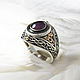 Ring: Men's ring 'All-Seeing Eye' with amethyst, Rings, Sevastopol,  Фото №1