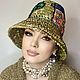 Шляпа ДОМИК -4 ручной работы из листьев пальмы. Шляпы. Анна Лесникова      Les accessoires. Интернет-магазин Ярмарка Мастеров.  Фото №2