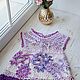 Elegant dress,, Lavender ' for girls crochet, Irish lace, Dresses, Ekaterinburg,  Фото №1