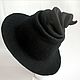 Women's hat with 8cm Brim Telescope Black. Hats1. Zhanna. Online shopping on My Livemaster.  Фото №2
