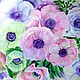 Картина пионы  Пионы Анемоны Peonies Anemones, Картины, Москва,  Фото №1