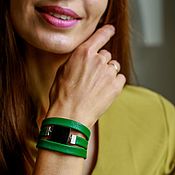 The base bracelet is Grey-greenish with stones women's