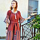 Boho style long dress chocolate maker. Dresses. Kupava - ethno/boho. Online shopping on My Livemaster.  Фото №2