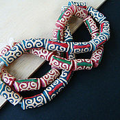 Материалы для творчества handmade. Livemaster - original item Beads KROBO Africa Ghana ornament Adinkra 