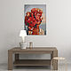 Картина по номерам Девушка с цветами 30х40см. Картины по номерам. Red-panda-print. Интернет-магазин Ярмарка Мастеров.  Фото №2