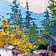 Картина мастихином Водопад в горах. Картины. Александра (Avirego) Художник. Ярмарка Мастеров.  Фото №5