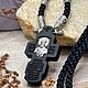 Крест с портретом Николая Чудотворца на гайтане с подвесом. Крестик. MisMi jewelry. Ярмарка Мастеров.  Фото №6