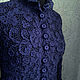 jackets: Silk jacket ' Night flowers'. Suit Jackets. 'Irish lace'  Elena. My Livemaster. Фото №5