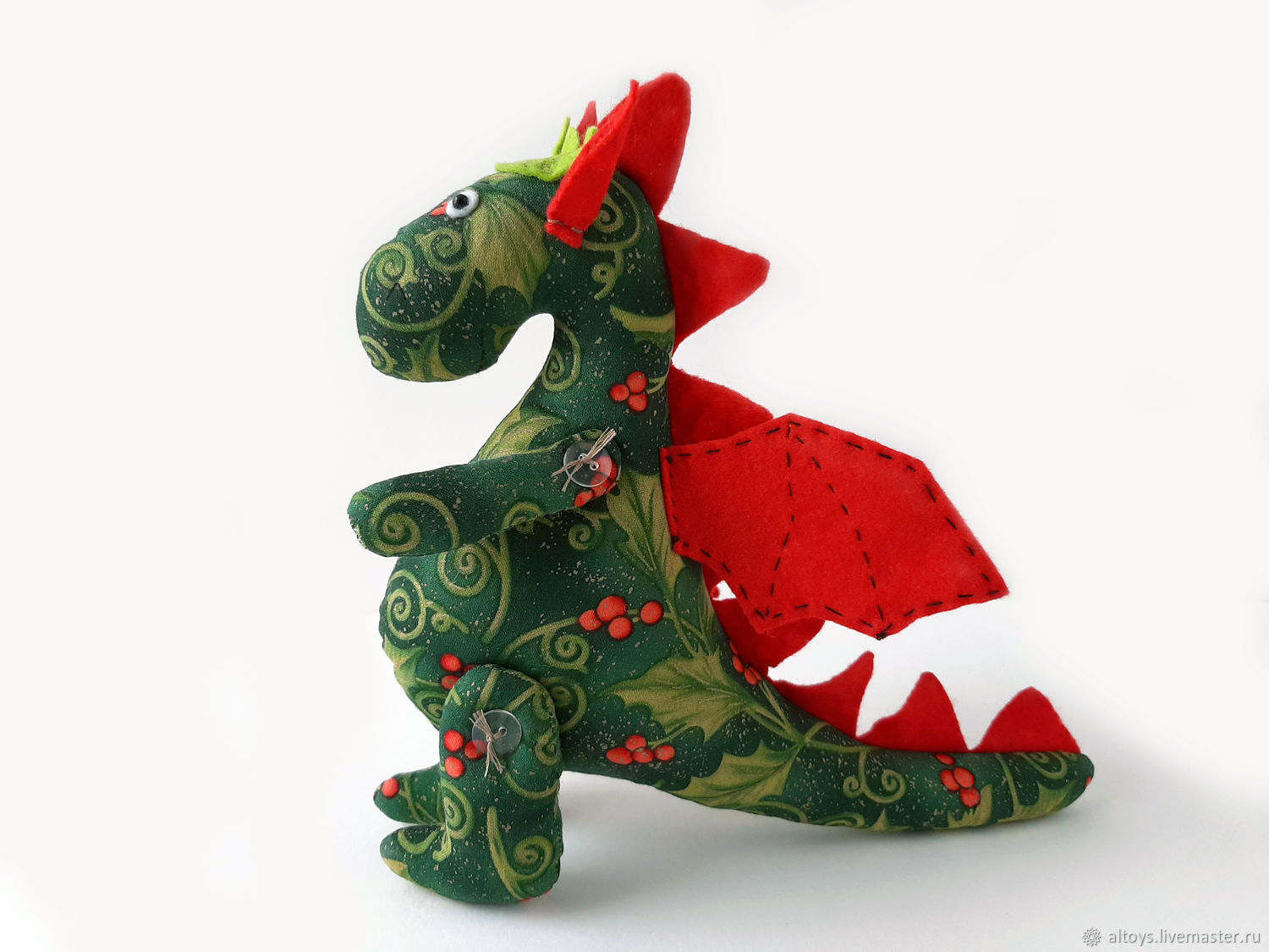 Выкройка Дракона - Выкройка игрушки своими руками из ткани простая