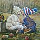 пример картины. Можно заказать портреты своих детей, или просто нейтральную картину.