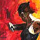 Танец вдохновения. Картина маслом. Картины. Олеся Осипова Яркая живопись. Интернет-магазин Ярмарка Мастеров.  Фото №2