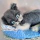 Маленький котенок вязаный. Мягкие игрушки. Наталья Емельянова (nata2909). Интернет-магазин Ярмарка Мастеров.  Фото №2