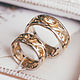 Wedding rings made of lemon and white gold 750, Wedding rings, Kemerovo,  Фото №1