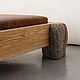 Кровать из массива дерева и камня. Кровати. RockWood Design. Интернет-магазин Ярмарка Мастеров.  Фото №2