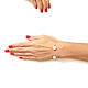 Silver Pearl bracelet 'Pearls' white bracelet. Hard bracelet. Irina Moro. My Livemaster. Фото №4