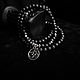 Rosary beads-bracelet made of black lava with the symbol 'AUM (OM)'. Beads2. lakotastore. My Livemaster. Фото №4