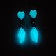 Clips that glow in the dark, Clip on earrings, Vologda,  Фото №1