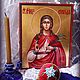 Stephanida Of Damascus . Icon of the Holy Martyr. Icons. Peterburgskaya ikona.. Ярмарка Мастеров.  Фото №4