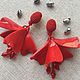 Серьги MiniFlowerdrop. Серьги классические. Татьяна Сидорова. Интернет-магазин Ярмарка Мастеров.  Фото №2