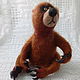 Felted brown bear. Felted Toy. Macrobiser (Inna Rogacheva). Ярмарка Мастеров.  Фото №4