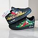 Кастом кроссовки Nike Air Force, унисекс, Скрудж, ручная роспись, арт. Кроссовки. Olgavolgoart. Роспись одежды и обуви. Кастом. Ярмарка Мастеров.  Фото №12