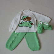 Одежда детская handmade. Livemaster - original item Hand-knitted teddy bear kit. Handmade.