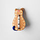 Catabrosa from the series 'Japanese cat' №5. Brooches. Kumihouse. Online shopping on My Livemaster.  Фото №2