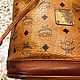 Винтаж: Оригинальная сумка-ведро Visetos из кожи унисекс от MCM. Сумки винтажные. Chic bags. Ярмарка Мастеров.  Фото №4