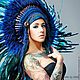 Indian headdress - Blue Lagoon. Carnival Hats. Elektra D'ajon. Online shopping on My Livemaster.  Фото №2