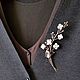 Заказать БРОШЬ СИРЕНЬ. юлия колинько (forelle-vitrage-brooch) (forelle-vitrage). Ярмарка Мастеров. . Брошь-булавка Фото №3