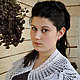 Воротник ручной работы `На крыльях счастья`. Handmade. Натуральный материал. Мерсеризованный хлопок.
